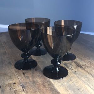 Vintage Brown Drinking Glasses